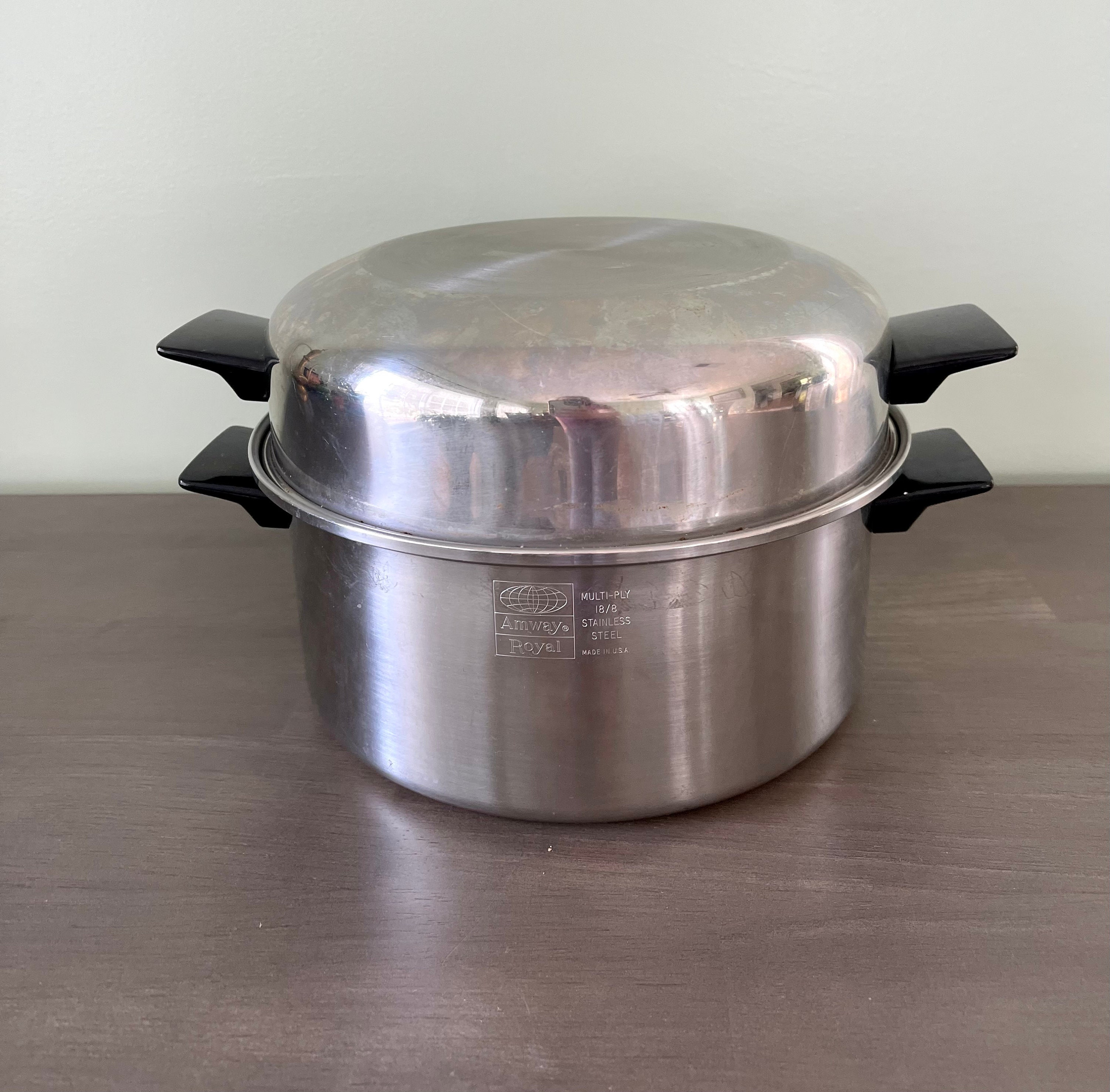 RECONDITIONED 11in Amway Queen SKILLET 18/8 Surgical Stainless