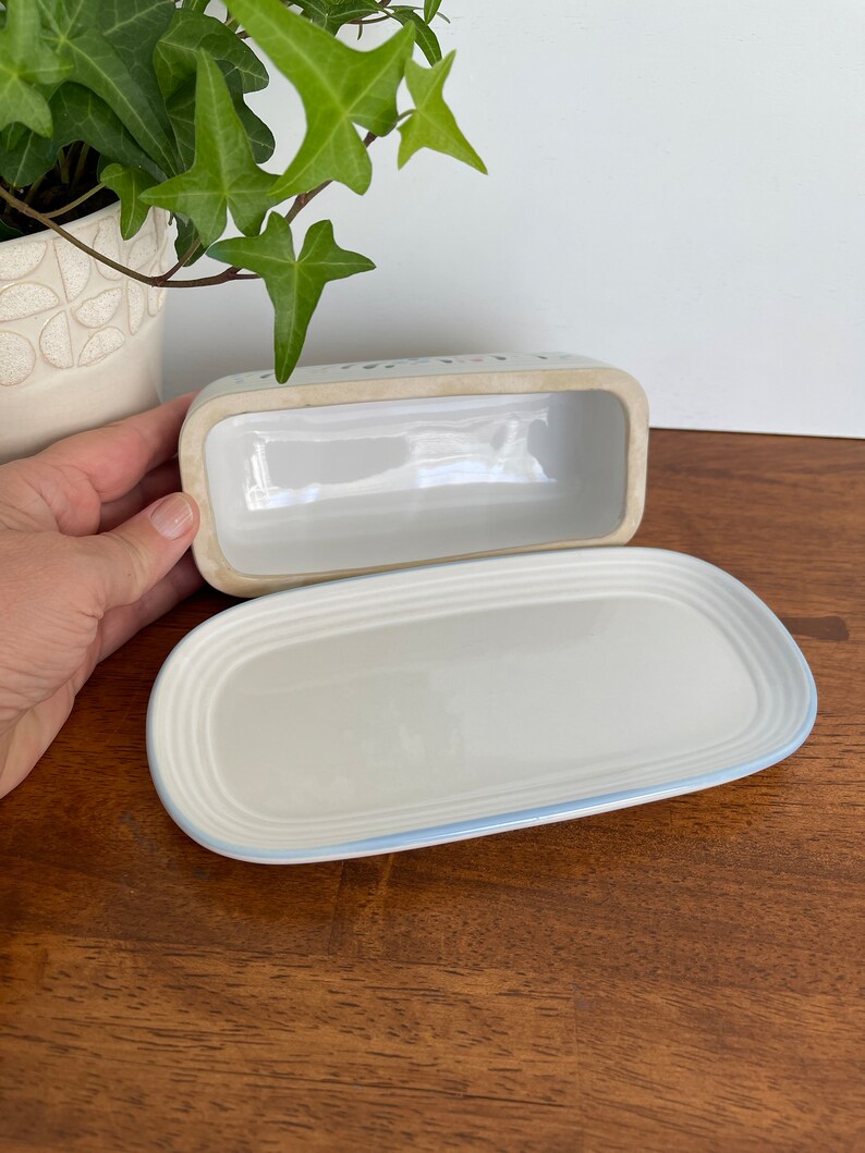 Vintage Fascino Stoneware Covered Butter Dish Made in Japan Etsy