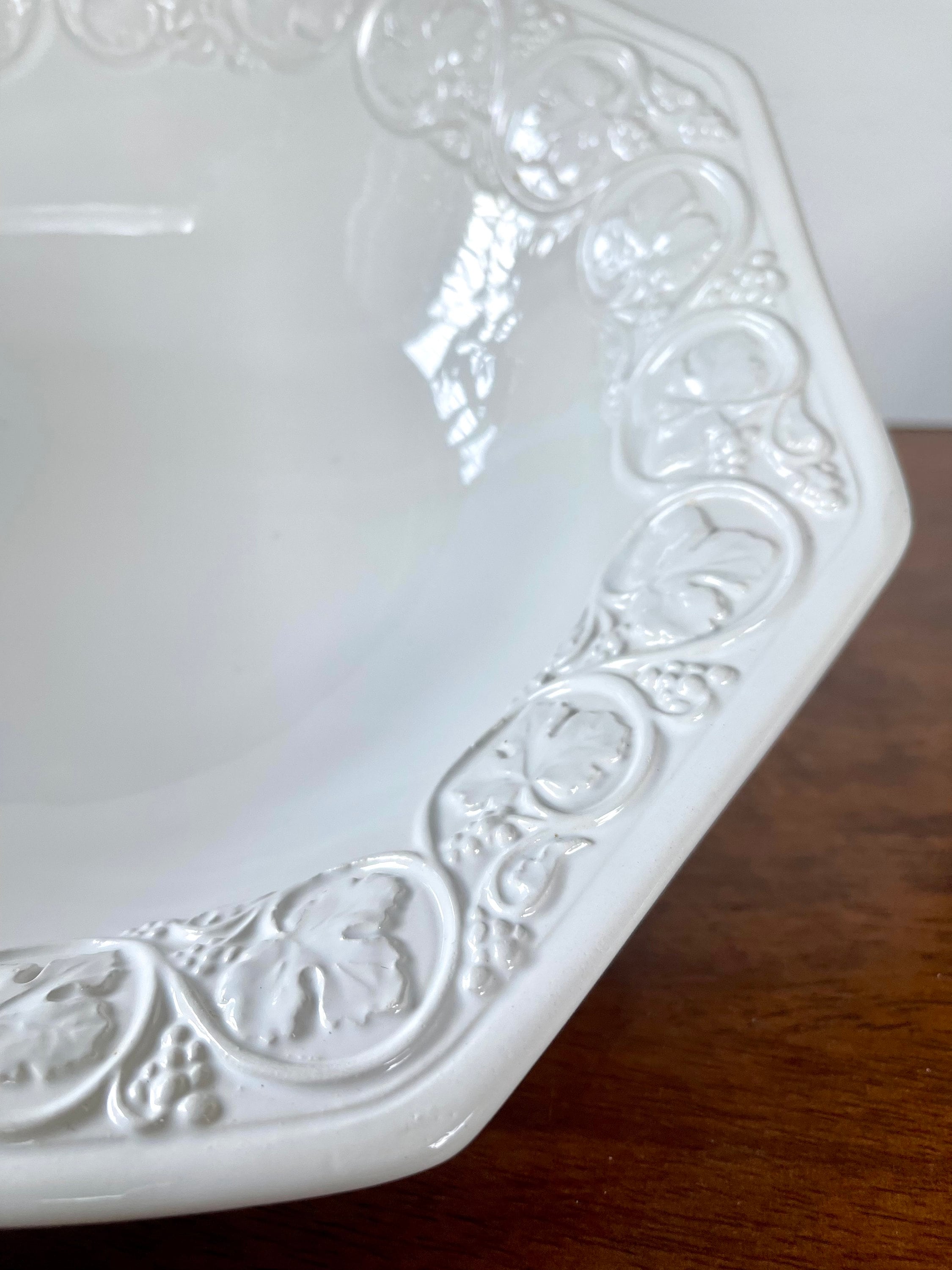 Pizzato Handmade Italian Serving Bowl Octagonal Bowl White Etsy