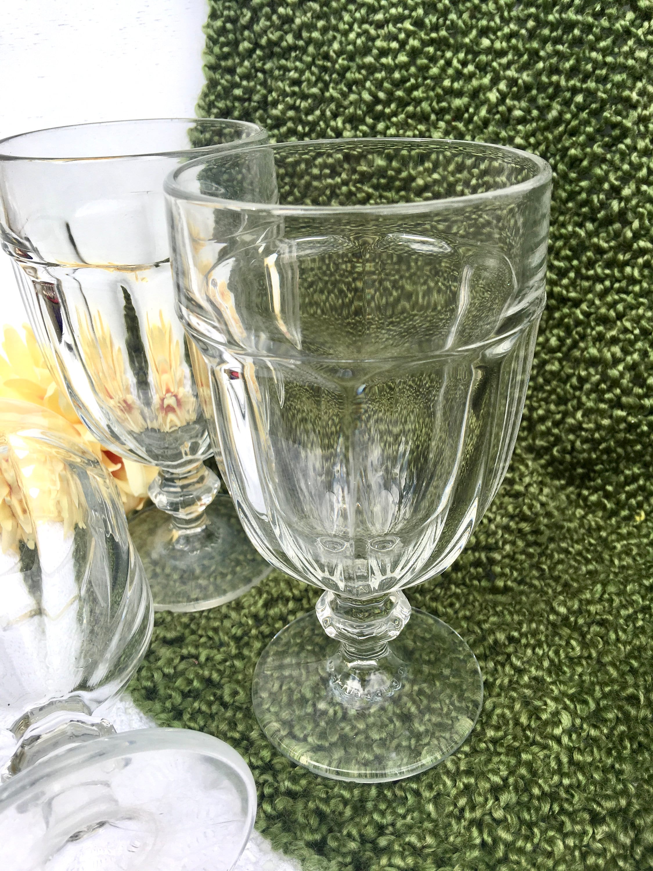 4 Libbey Gibraltar Duratuff Iced Tea Goblets Vintage Stem Etsy UK