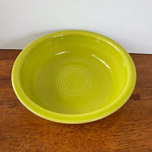 Fiesta Ware Vintage Homer Laughlin Lemongrass Medium Cereal Bowl 6 7/8” in Diameter