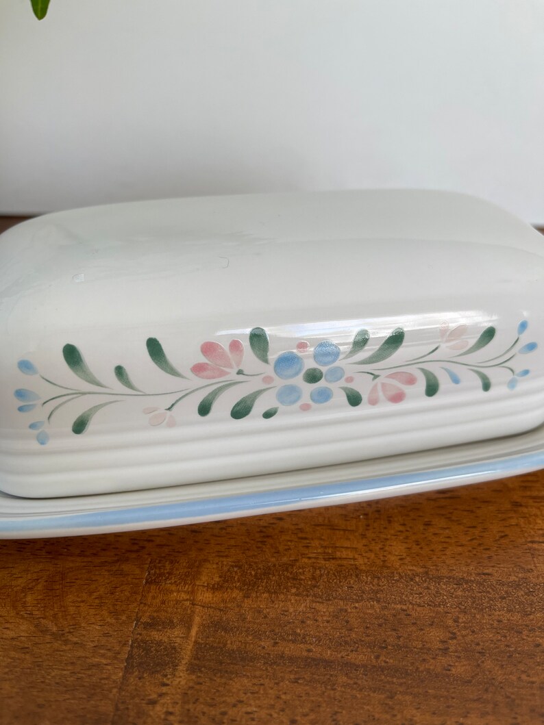 Vintage Fascino Stoneware Covered Butter Dish Made in Japan Etsy