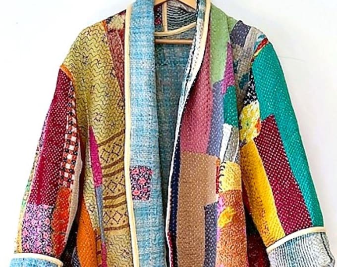 Specialty Collection: Designer Patchwork Hand Embroidered Jacket Fully ...