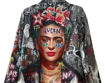 Blazer-Contemporary Italian One Size  (Picasso and or Frida)