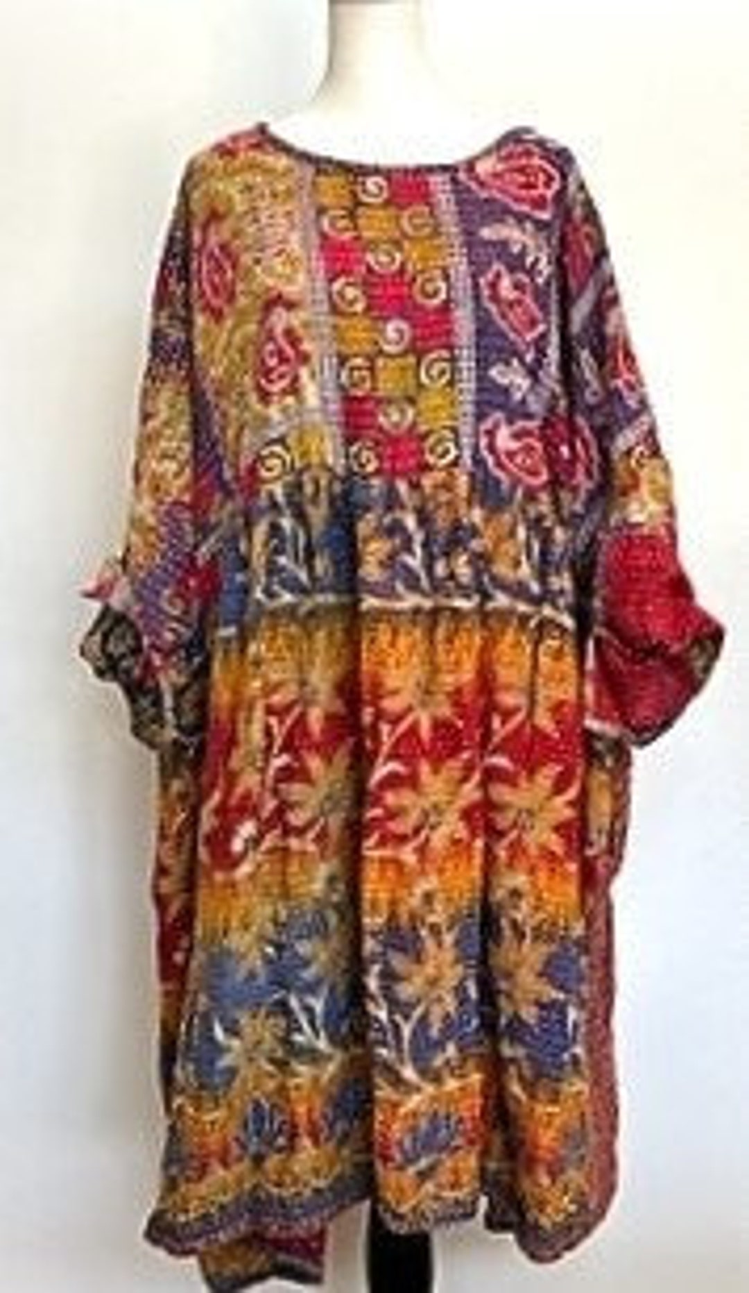 Artisan Kantha Quilt Float Dress. Comfortable and Very Chic - Etsy