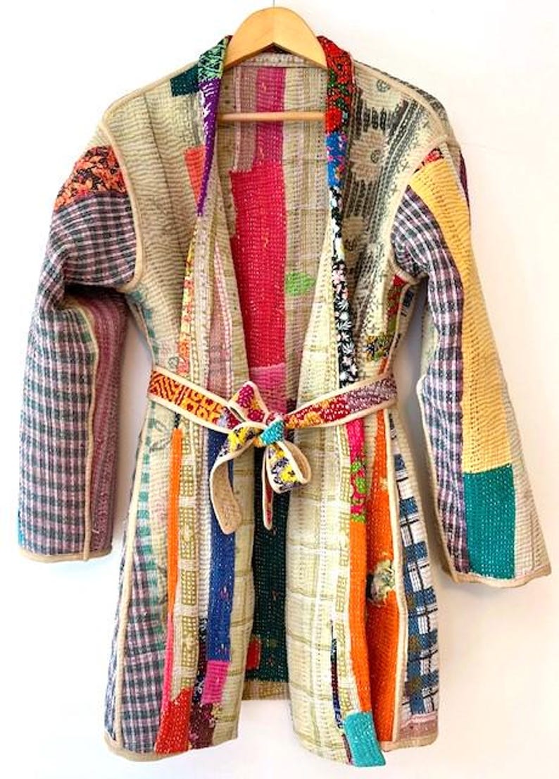 Specialty Collection: Designer Patchwork Hand Embroidered Jacket Fully ...