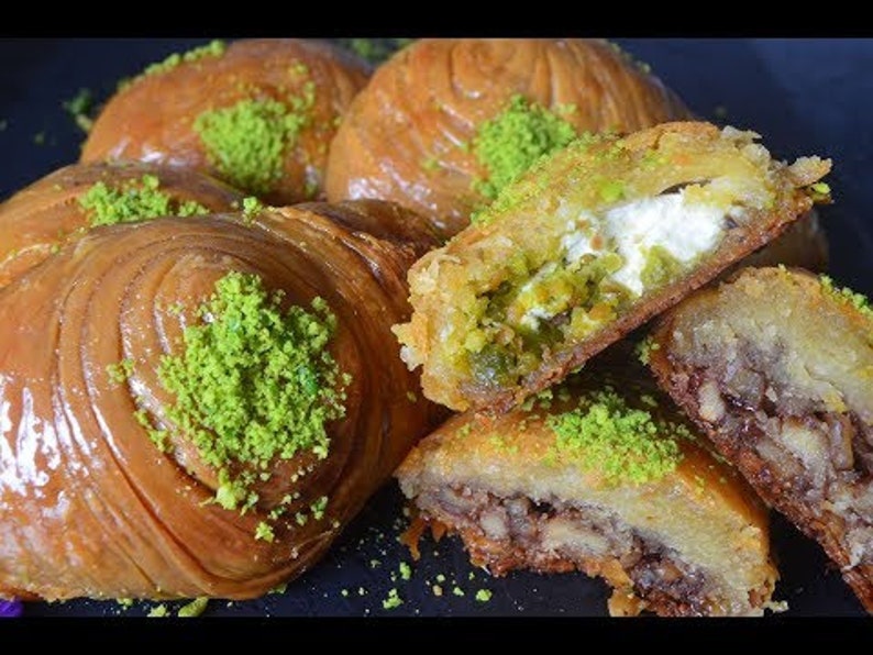 Shaebiat شعيبيات Syrian Specialty, Sweets, Desserts, Croissant, Baklawa