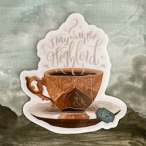Pegatina de té Suriel, Merchandising de ACOTAR, Una corte de rosas y espinas, BookTok