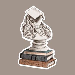 Bookish Era sticker, BookTok, reader, book lover sticker, statue sticker