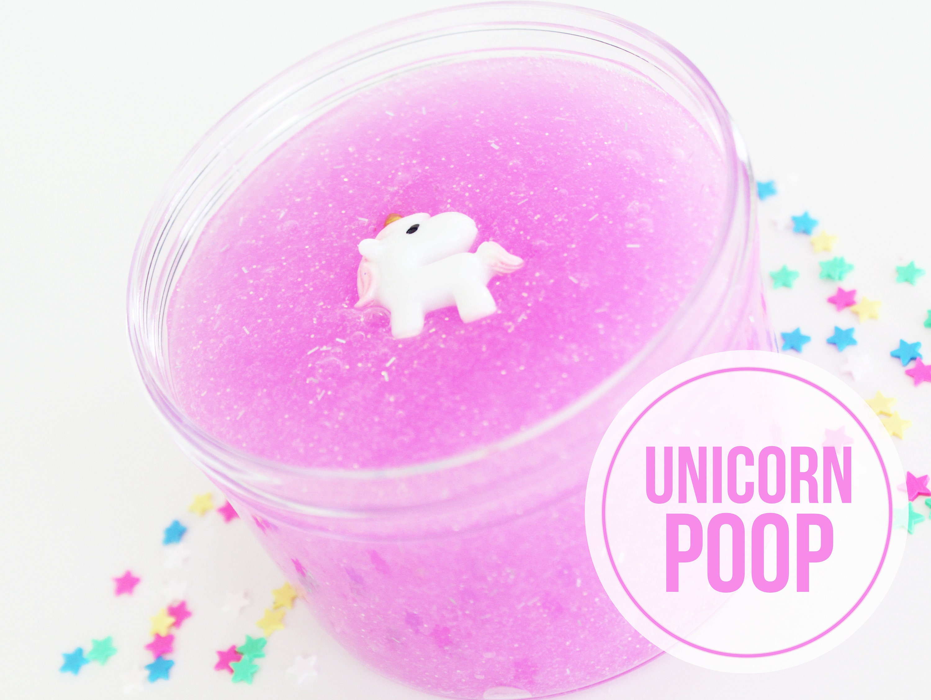 Unicorn Poop Glitter Slime UNSCENTED Glitter Glue Base Etsy