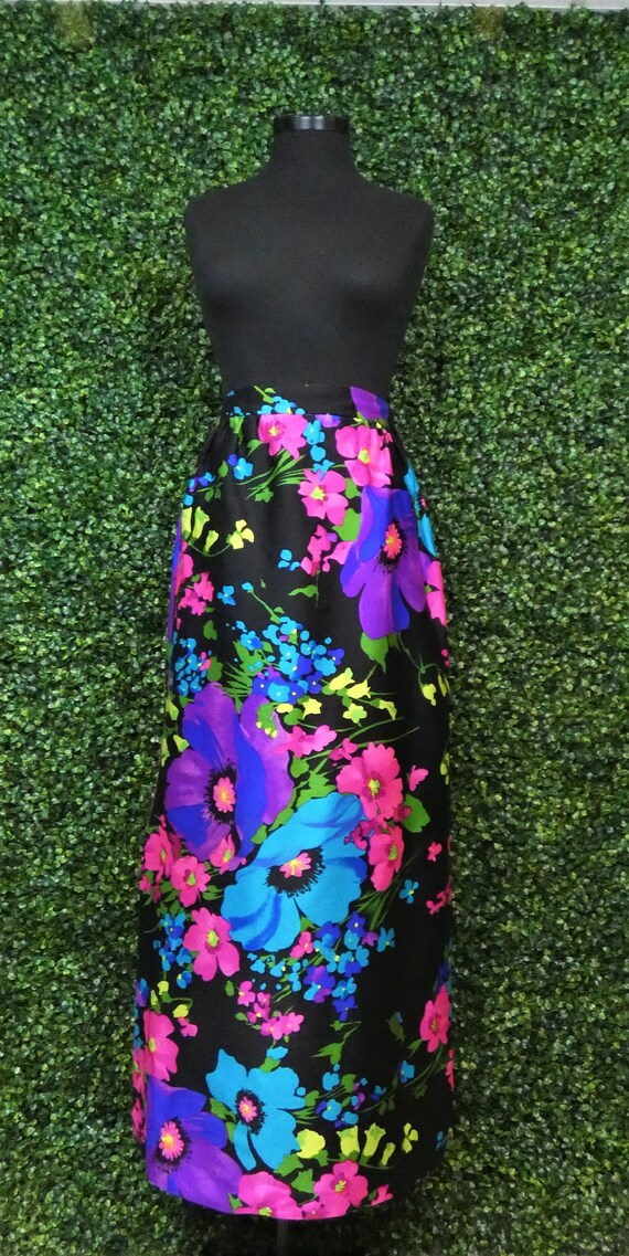 1970's Maxi | Leslie Fay | Personal | Floral | Vin
