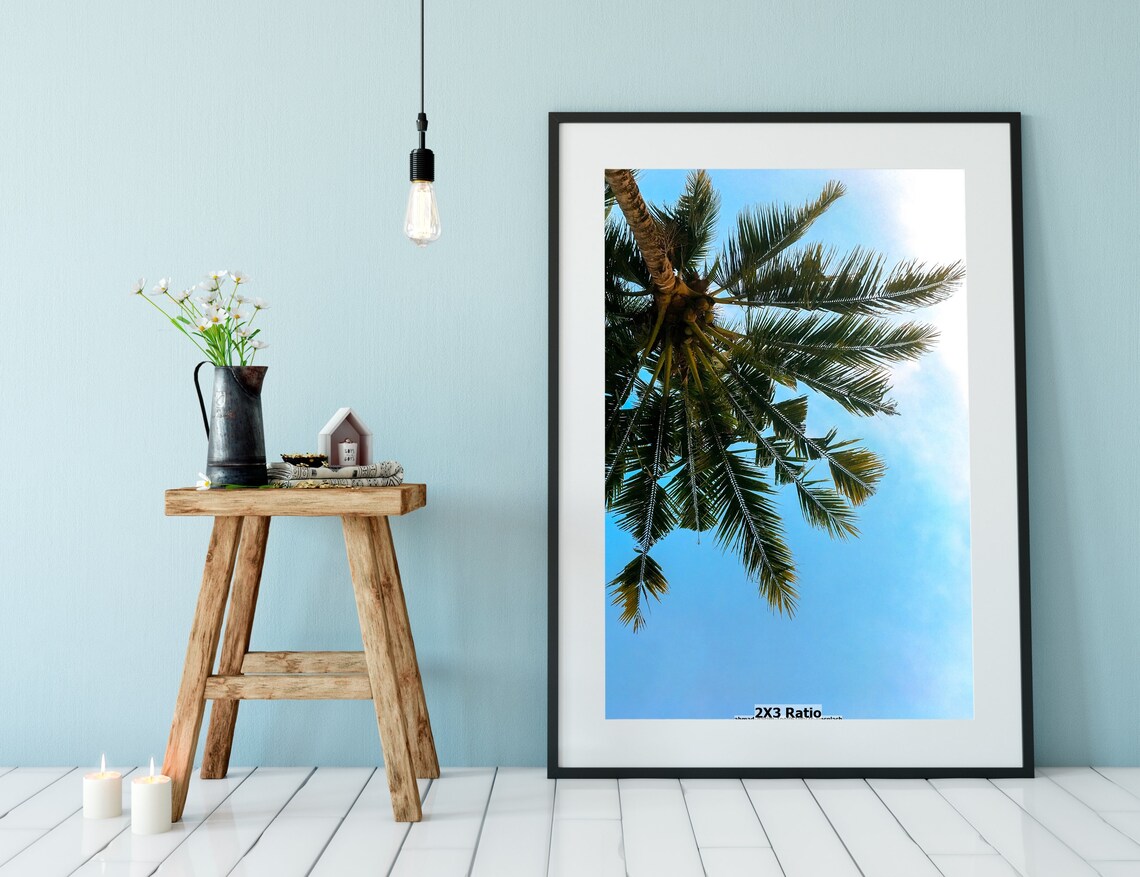 Upside Down Palm Tree Summer Art Nature Digital Download Etsy
