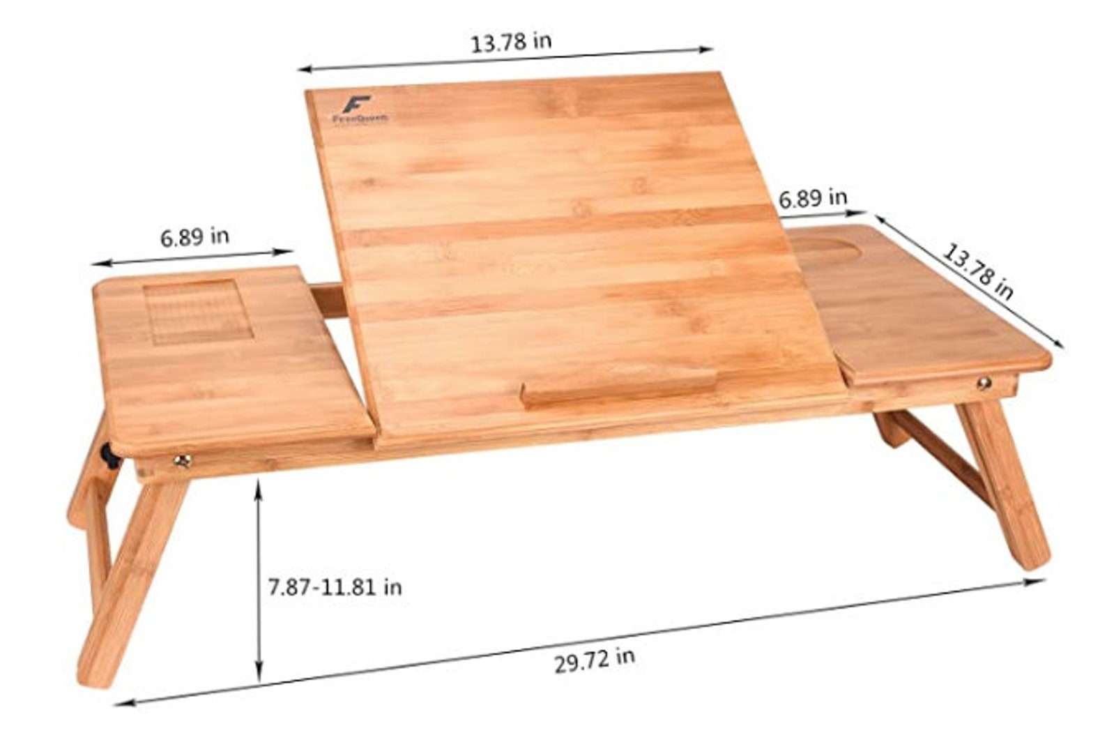 Bamboo Laptop Desklarge Rightleft Handed Adjustable Portable Etsy