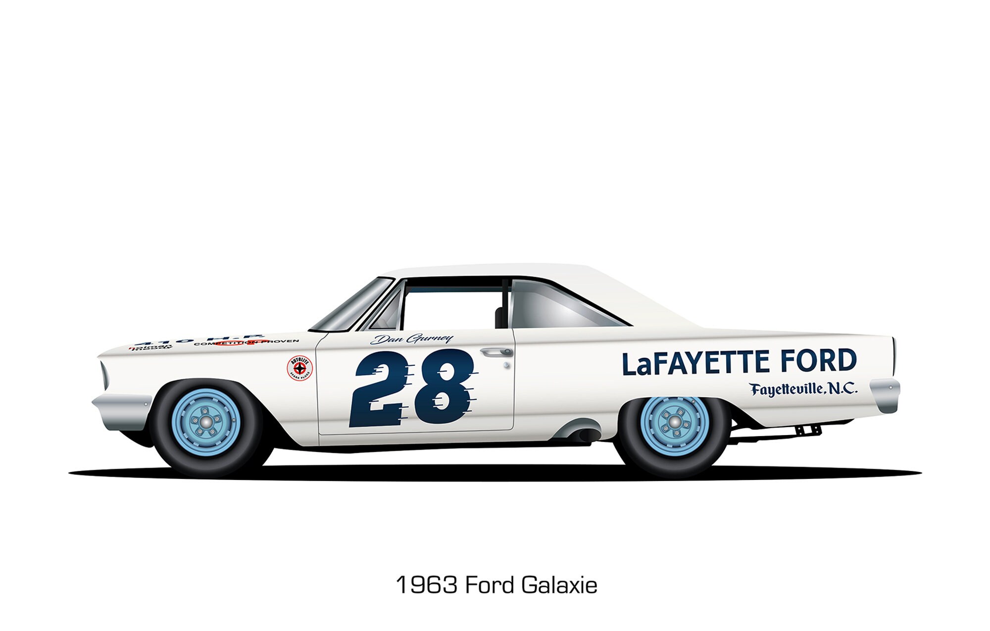 Race Car Wall Art Car Illustration NASCAR Wall Art Basement Etsy