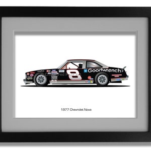 Dale Earnhardt, NASCAR Wall Art, race car poster, race car art prints, car lovers gift, office wall decor, car art, for him, garage decor