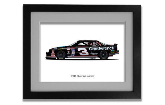 Dale Earnhardt's 1994 Chevy Lumina NASCAR Race Car Illustration - Etsy