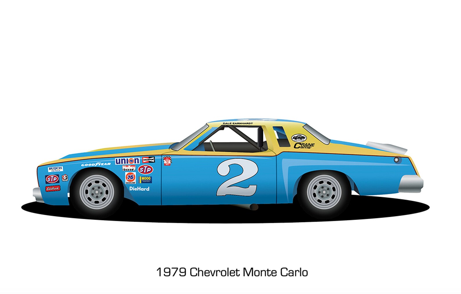 Dale Earnhardt's 1979 Chevrolet NASCAR Race Car Digital - Etsy