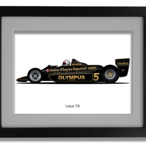 Mario Andretti, Formula 1, 1978 Grand Prix Champion, Lotus 79, car poster, wall art, printable, digital, office decor, for him, man cave