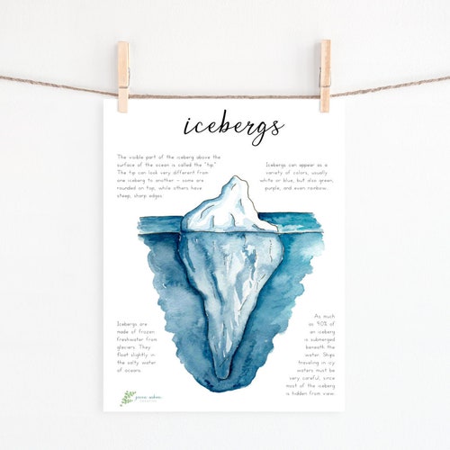 Iceberg Invitation: Unit Study Printables & Flashcards for - Etsy