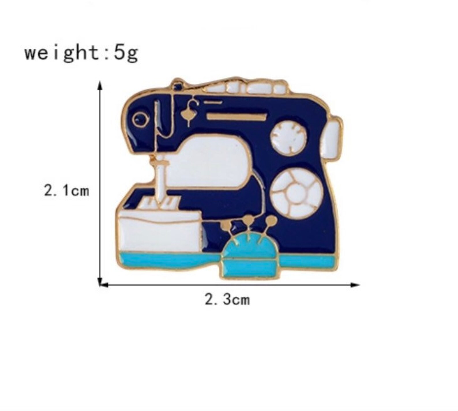 Sewing Machine Pin Hard Enamel Pin Cute Crafty Sewing Pin Etsy