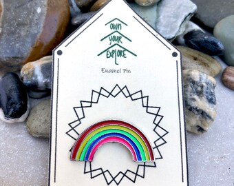 Rainbow Pin, Enamel Pin, Over the Rainbow, Pin Collection