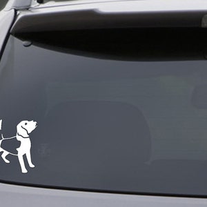 Beagle dog car window sticker, vinyl sticker