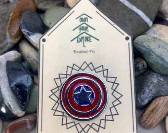 Captain America Shield Pin