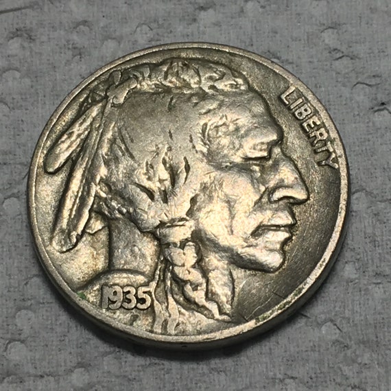 1935 S Buffalo Indian Head Nickels