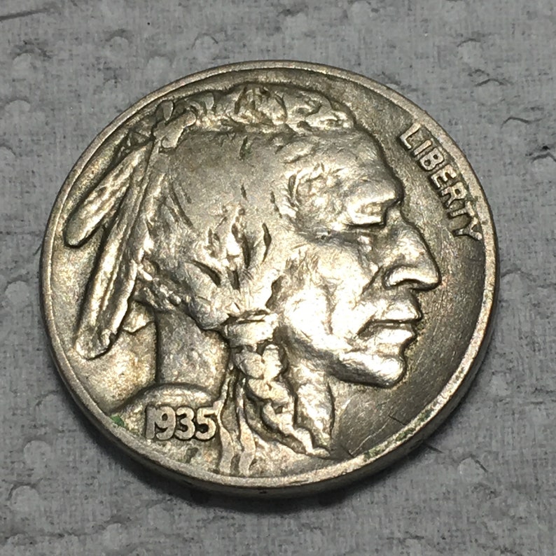 1935 Buffalo Nickels Indian Head Nickel Line Type