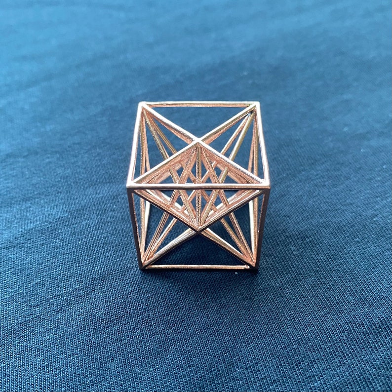 Metatron's Cube Sculpture Metatrons Cube 3D Model Etsy