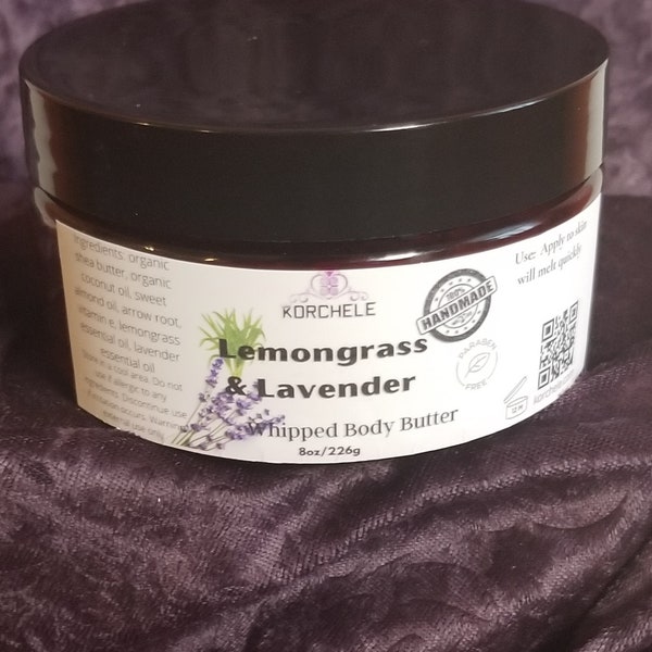 Lemongrass  Lavender Whipped Body Butter / Unscented