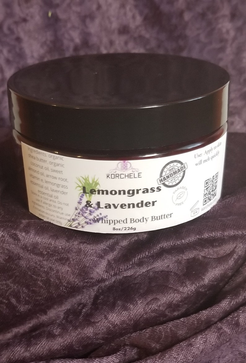 Lemongrass Lavender Whipped Body Butter / Unscented image 1
