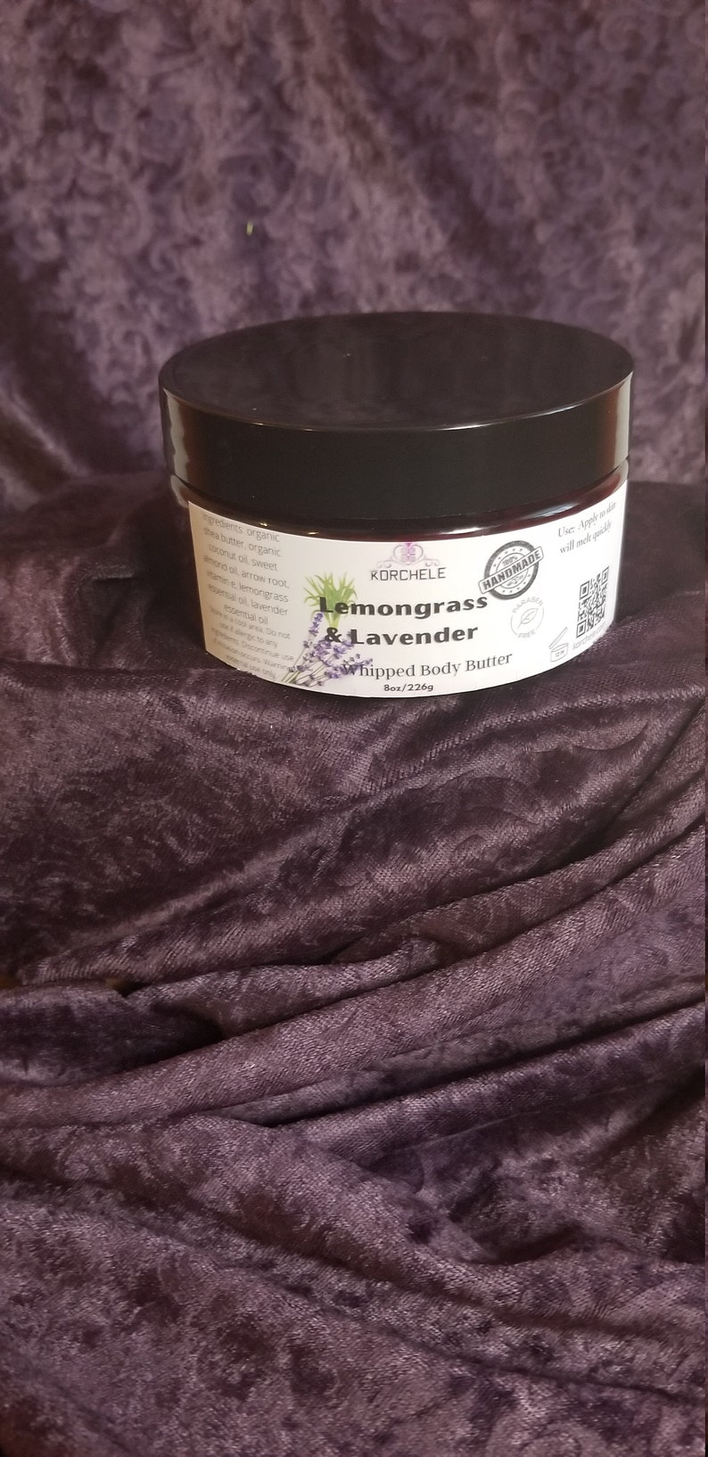 Lemongrass Lavender Whipped Body Butter / Unscented Lemongrass Lavender