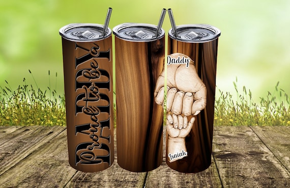 Fully Customizable Father's Day Tumbler With Fist Bumping Hands