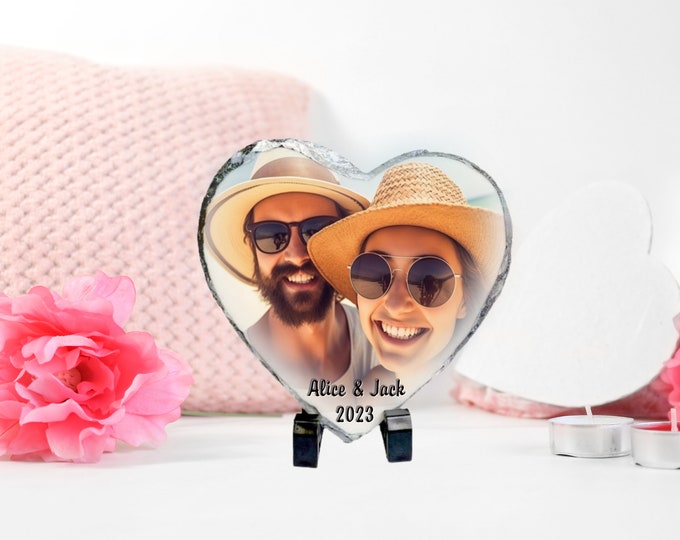 Featured listing image: Custom Photo Slate Plaques with or with out saying for any occasion