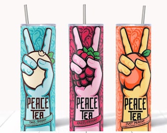 peace tea tumbler 20 oz. or 30 oz.