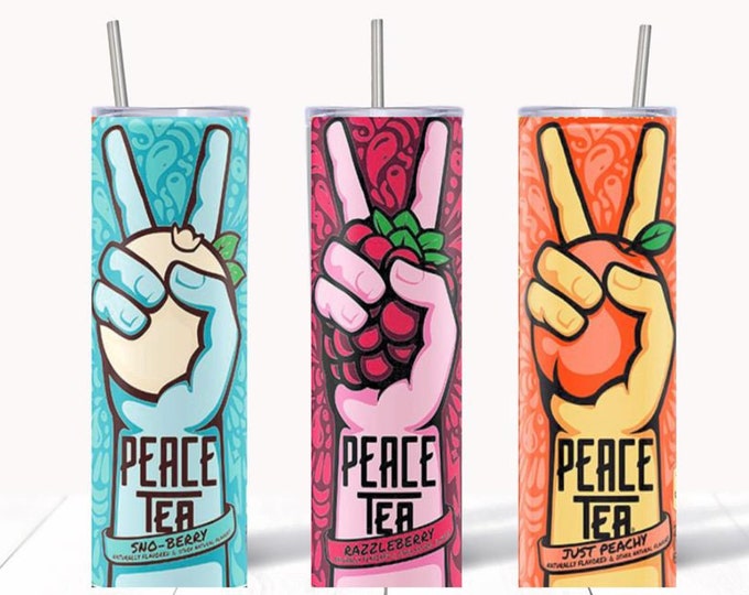 peace tea tumbler 20 oz. or 30 oz.