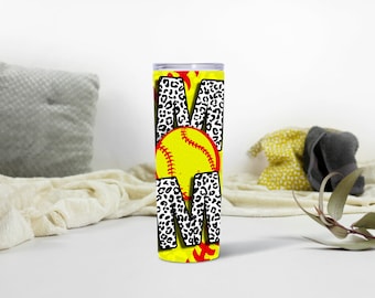 Softball Mom Tumbler 20 or 30 oz.
