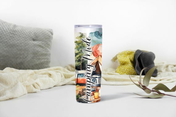 Camping Mode 20 oz. and 30 oz. Tumbler Water Color Design