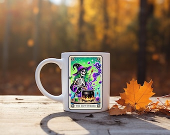 The shit stirrer tarot card coffee mug