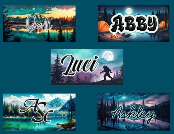 Outdoors and Camping themed customized  license plates
