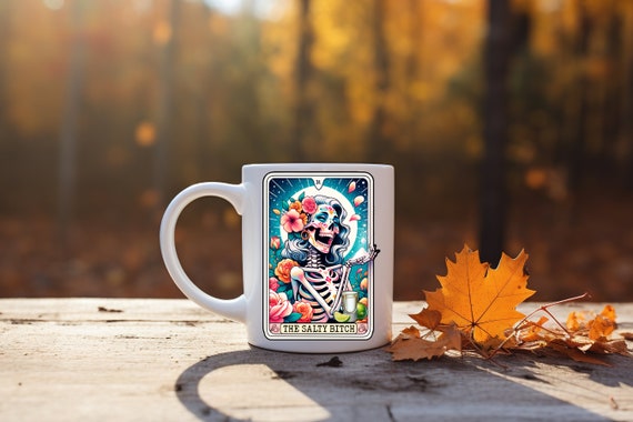 The Salty Bitch Tarot Card Coffee Mug 11 ounces