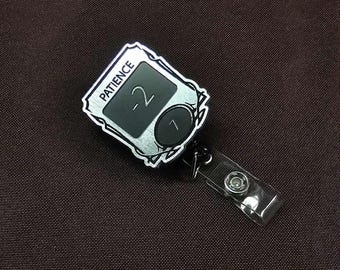 Stat Block Badge ID Holder with Clip