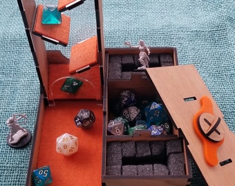 Role-Playing Dice Box & Dice Tower Set