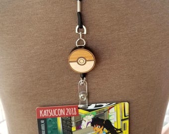 Carabiner Style Pokeball Badge Clip (PRIVATE LISTING)