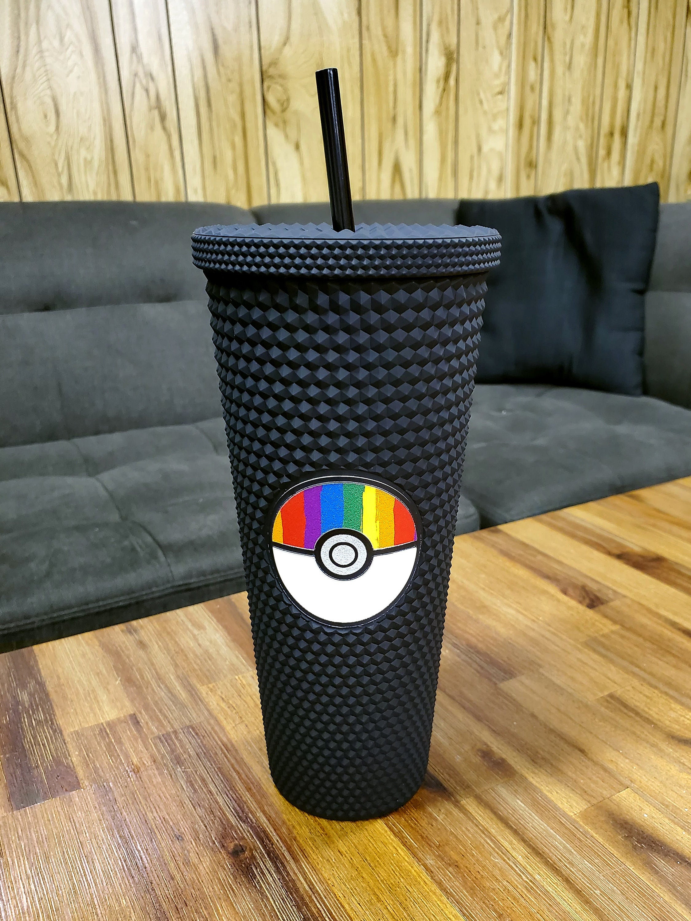 Black Matte Studded Starbucks Cup - Etsy
