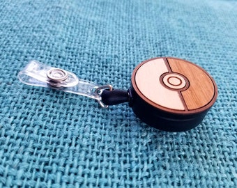 Pokéball Retractable Badge ID Holder with Clip