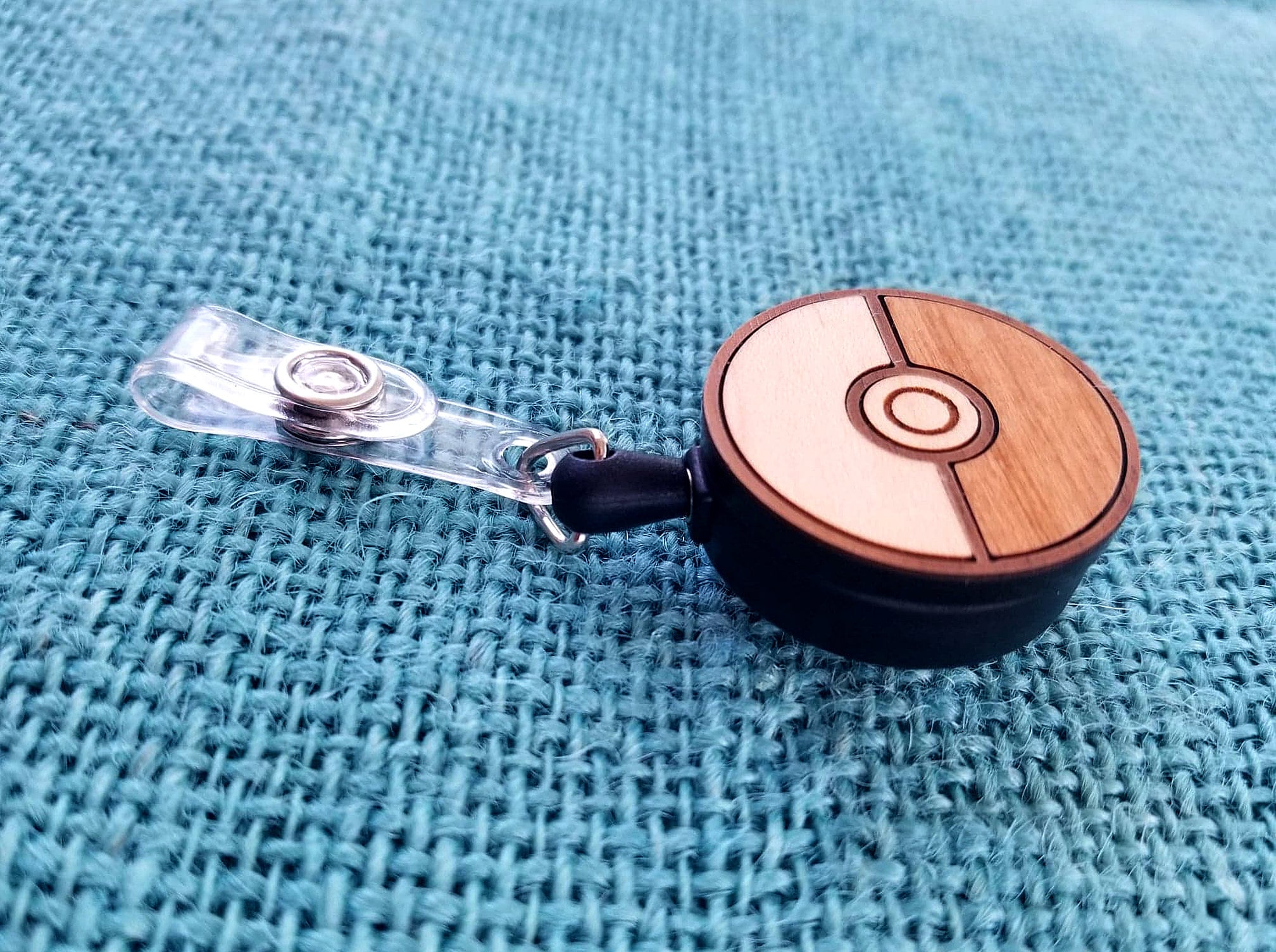 Pokéball Retractable Badge ID Holder with Clip