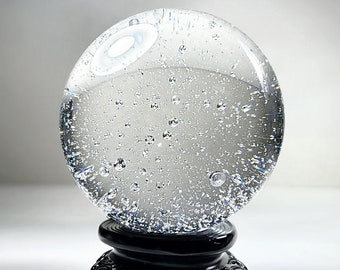 80mm large bubble crystal ball, clear glass ball, 3.15 inch