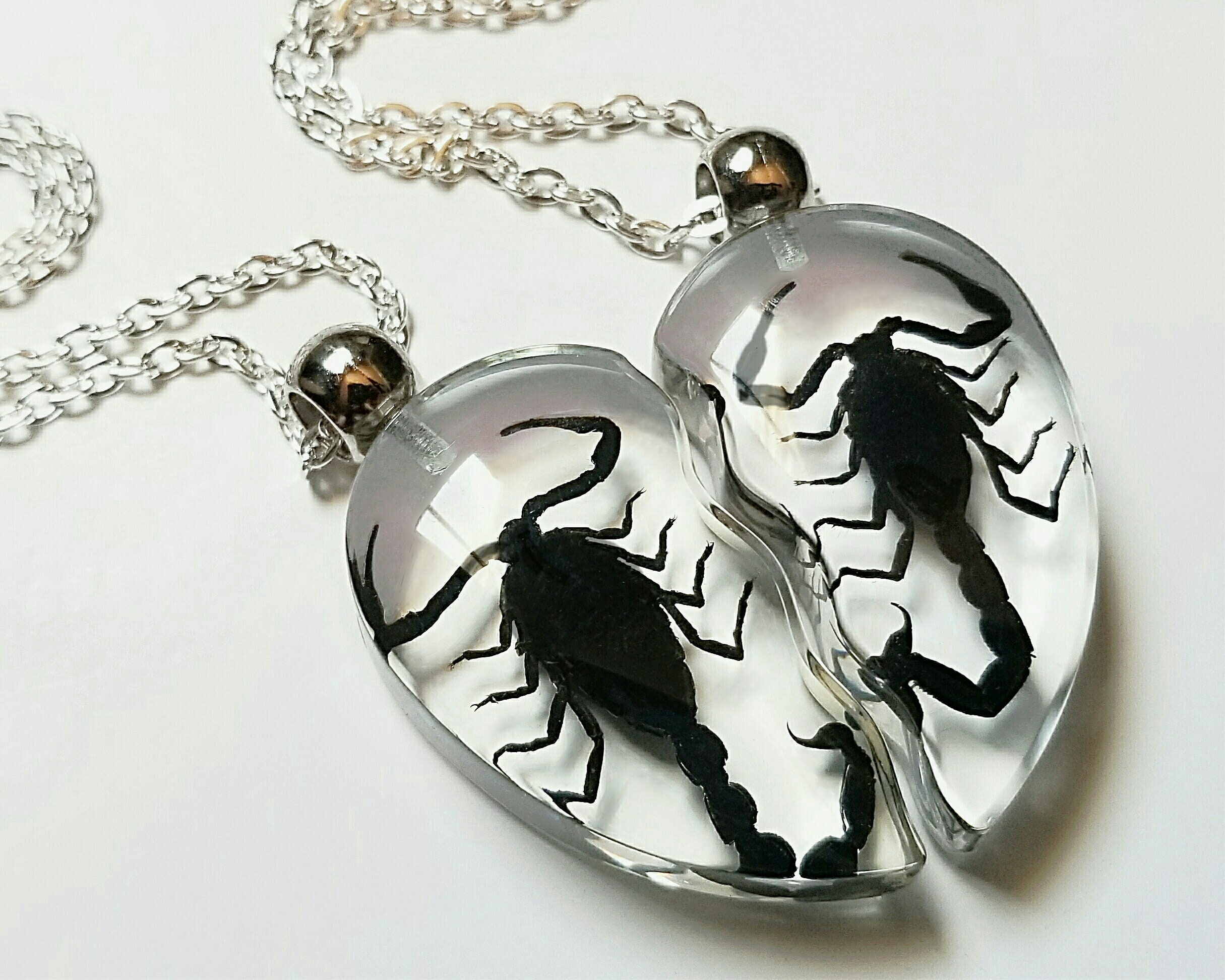 Scorpion heart necklace deals
